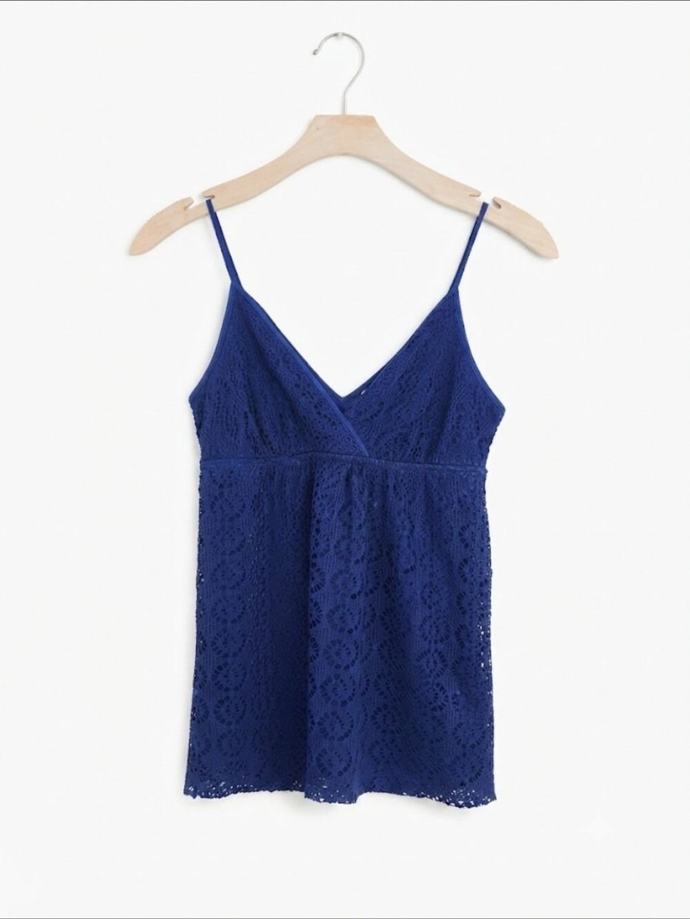 Express Navy Blue Lace Babydoll Top Size XS